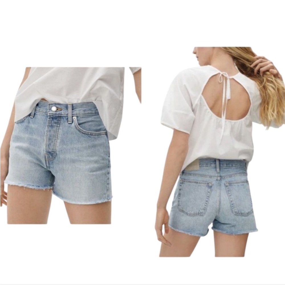 Everlane The Relaxed 90’s Light Blue Denim Shorts 27